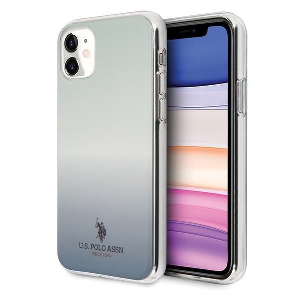 U.S. Polo Assn. U.S. Polo Assn. Gradient Pattern Collection iPhone 11 Skal Blå
