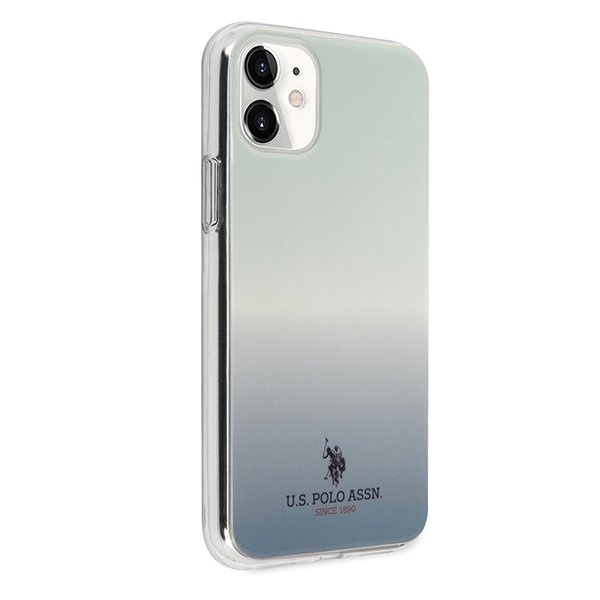 U.S. Polo Assn. U.S. Polo Assn. Gradient Pattern Collection iPhone 11 Skal Blå