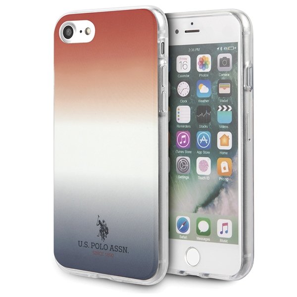 U.S. Polo Assn. U.S. Polo Assn. Gradient Pattern Collection iPhone 7/8/SE 20 Röd