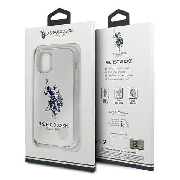 U.S. Polo Assn. U.S. Polo Assn. Shiny iPhone 12 mini Skal Stor Loga Vit