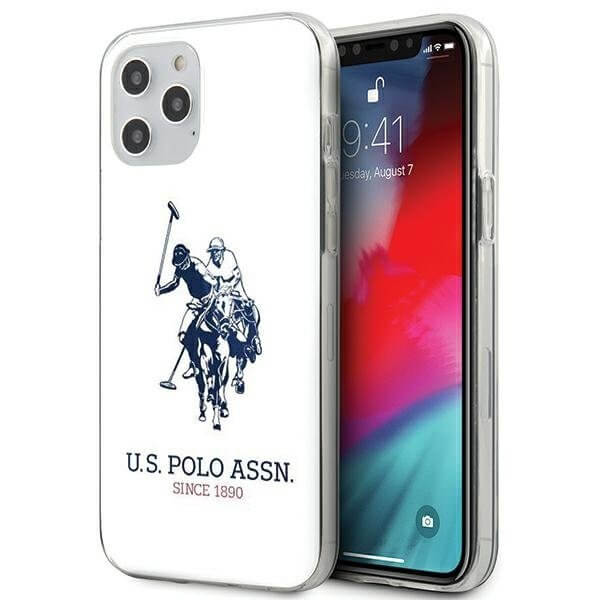 U.S. Polo Assn. U.S. Polo Assn. Shiny iPhone 12 Pro Max Skal Stor Loga Vit