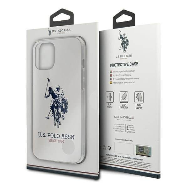 U.S. Polo Assn. U.S. Polo Assn. Shiny iPhone 12 Pro Max Skal Stor Loga Vit