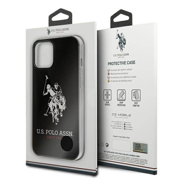 U.S. Polo Assn. U.S. Polo Assn. Shiny iPhone 12 Pro Max Stor Loga Svart