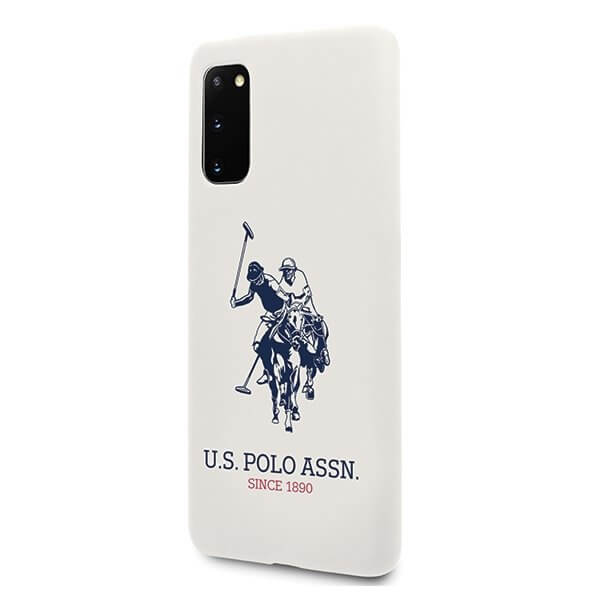 U.S. Polo Assn. U.S. Polo Assn. Silicone Collection Samsung Galaxy S20 G980 Skal Vit