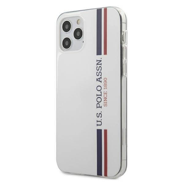 U.S. Polo Assn. U.S. Polo Assn. Tricolor Collection iPhone 12 & 12 Pro Skal Vit