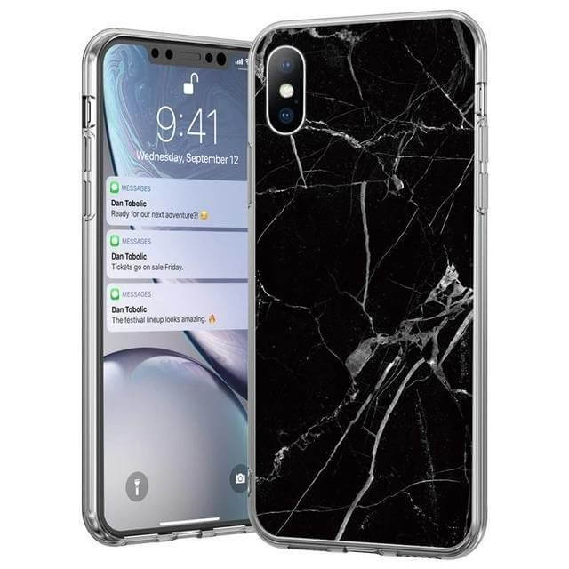 Wozinsky Wozinsky Marble skal Xiaomi Mi 10 Lite Svart