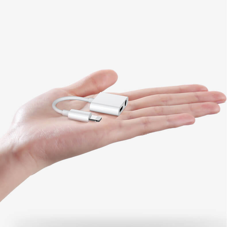 Joyroom Joyroom Lightning - 2x Lightning headphone adapter Vit