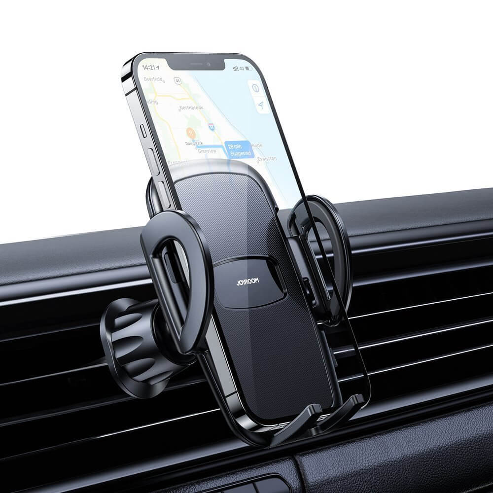 Joyroom Joyroom mechanical car phone holder air vent Svart