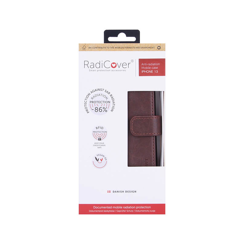 Radicover Radicover Strålningsskydd Mobilfodral iPhone 13 - Brun