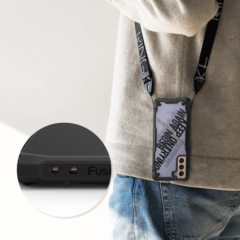 OEM Ringke Fusion X Skal Samsung Galaxy S21 Plus 5G - Svart Routine