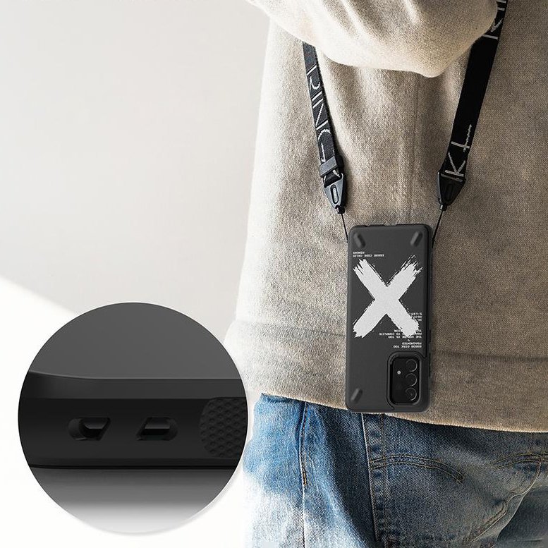 OEM Ringke Skal Samsung Galaxy A72 4G - Svart Paint