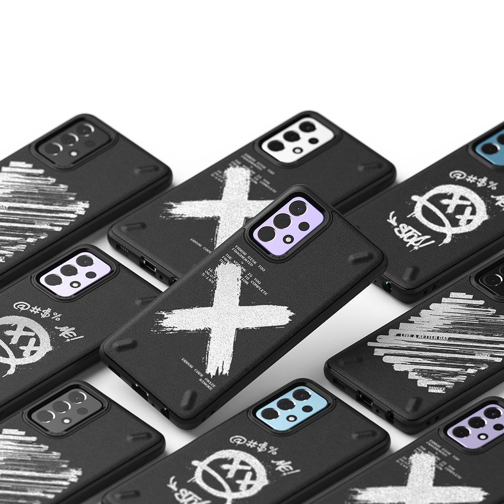 OEM Ringke Skal Samsung Galaxy A72 4G - Svart Paint