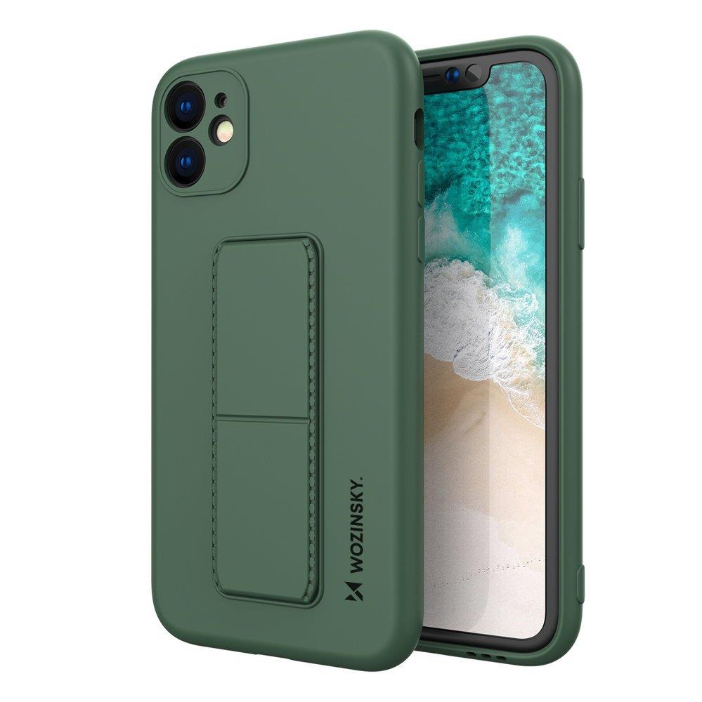 Wozinsky Wozinsky Kickstand Silicone Skal iPhone 11 Pro - Mörk Grön