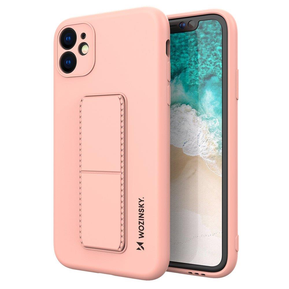 Wozinsky Wozinsky Kickstand Silicone Skal iPhone 11 Pro - Rosa