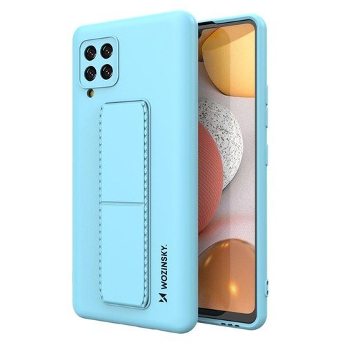 Wozinsky Wozinsky Kickstand Silicone Skal Samsung Galaxy A42 5G - Ljus Blå