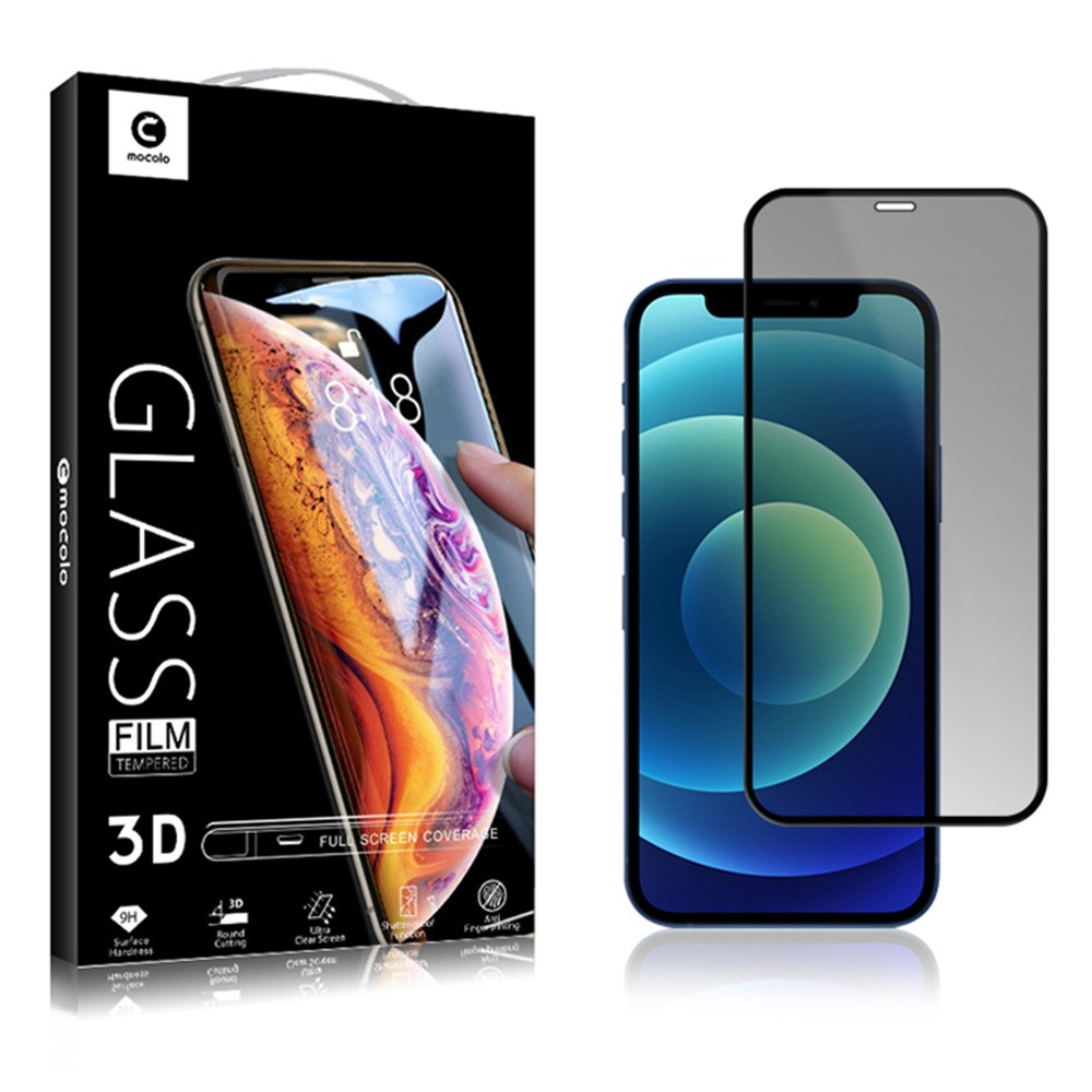 Mocolo MOCOLO Privacy Härdat Glas Skärmskydd iPhone 13 & 13 Pro - Svart