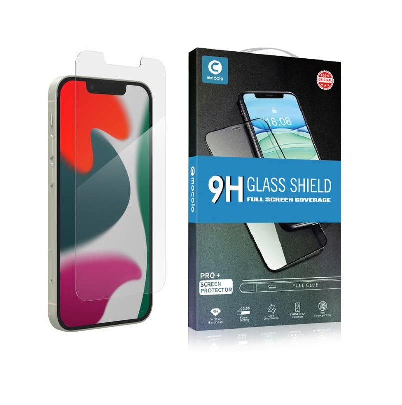 Mocolo MOCOLO Härdat Glas Skärmskydd iPhone 13 Mini - Svart
