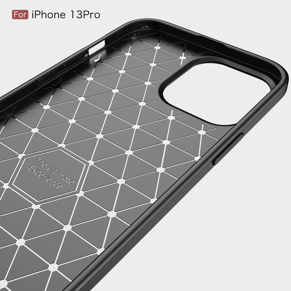 OEM Carbon Fiber Texture Skal iPhone 13 Pro - Blå