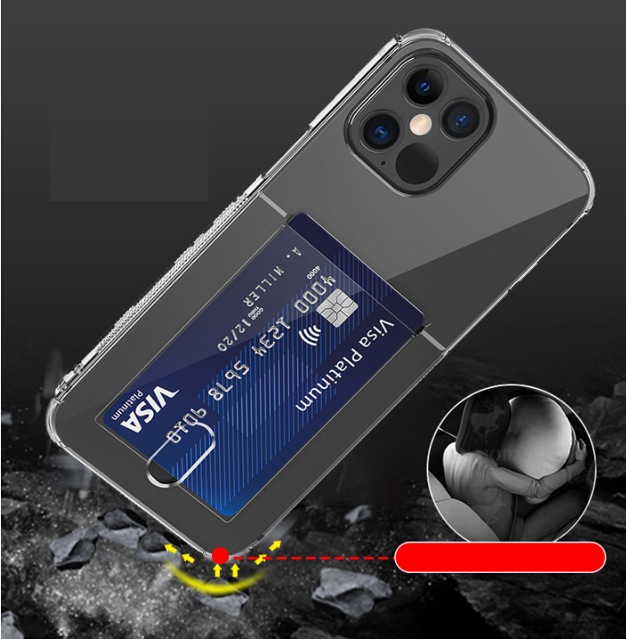 OEM Flexicase Skal med Kortplats iPhone 13 Pro - Svart