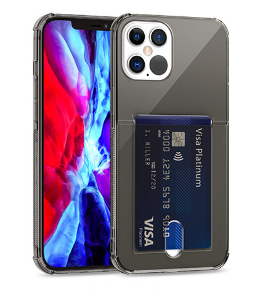 A-One Brand Flexicase Skal med Kortplats iPhone 13 Pro Max - Svart