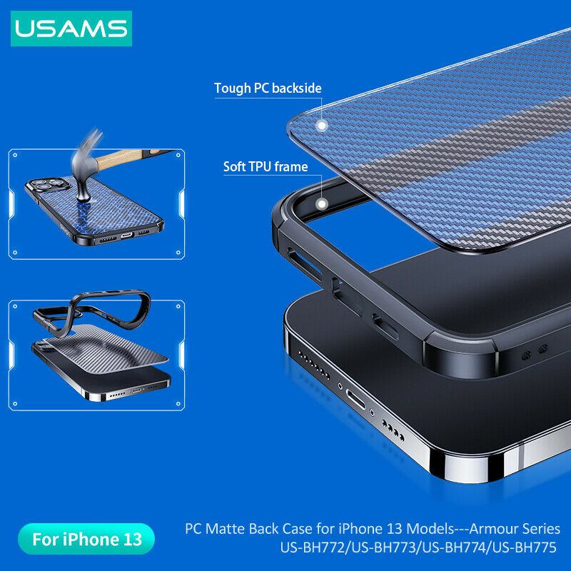 USAMS USAMS Armour Skal iPhone 13 Pro Max - Svart