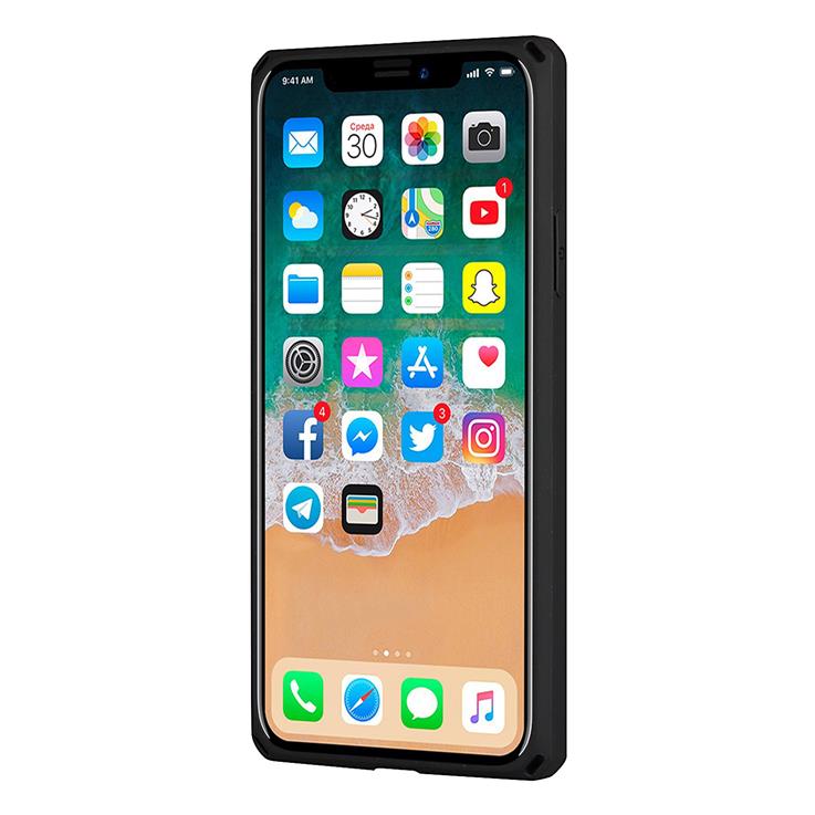 OEM Skal med Kortplatser till iPhone X / Xs - Brun