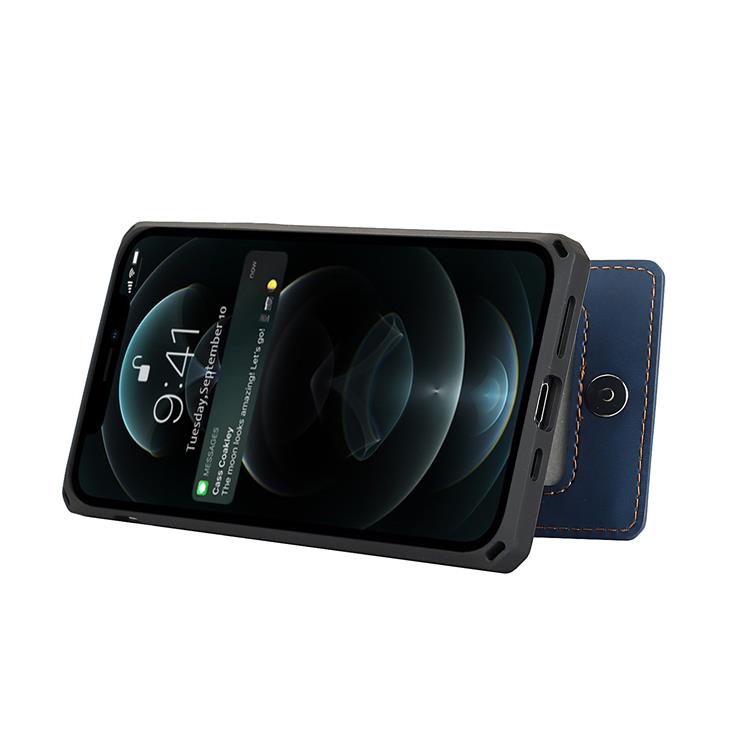 OEM Skal med Kortplatser till iPhone 12 Pro Max - Blå