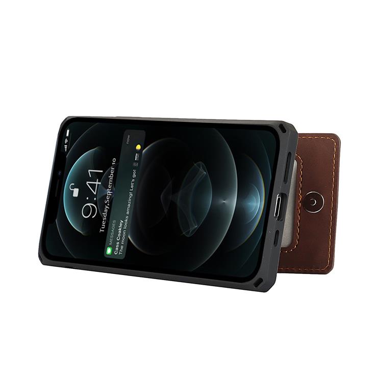 OEM Skal med Kortplatser till iPhone 12 Pro Max - Brun