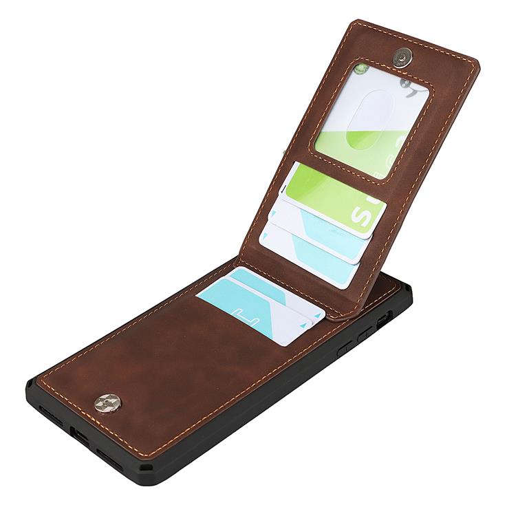 OEM Skal med Kortplatser till iPhone 12 Pro Max - Brun