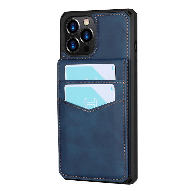 OEM Skal med Kortplatser till iPhone 12 Pro Max - Blå