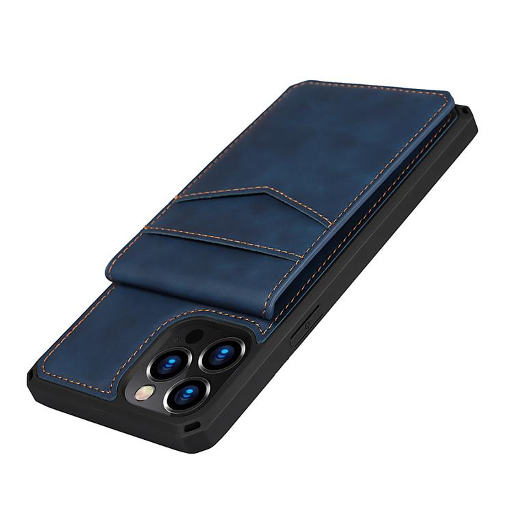 OEM Skal med Kortplatser till iPhone 12 Pro Max - Blå