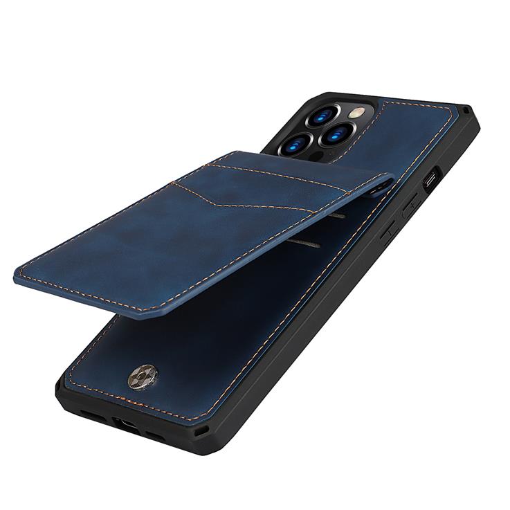 OEM Skal med Kortplatser till iPhone 12 Pro Max - Blå