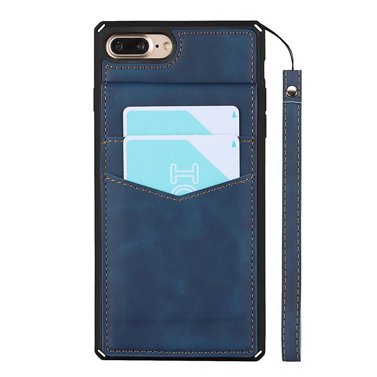 OEM Skal med Kortplatser till iPhone 7/8 Plus - Blå