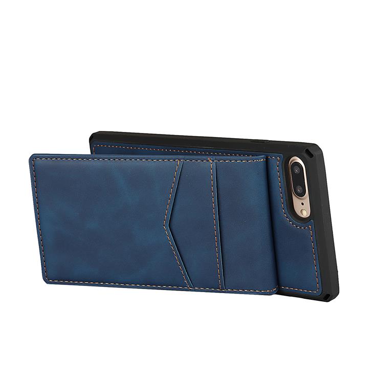 OEM Skal med Kortplatser till iPhone 7/8 Plus - Blå