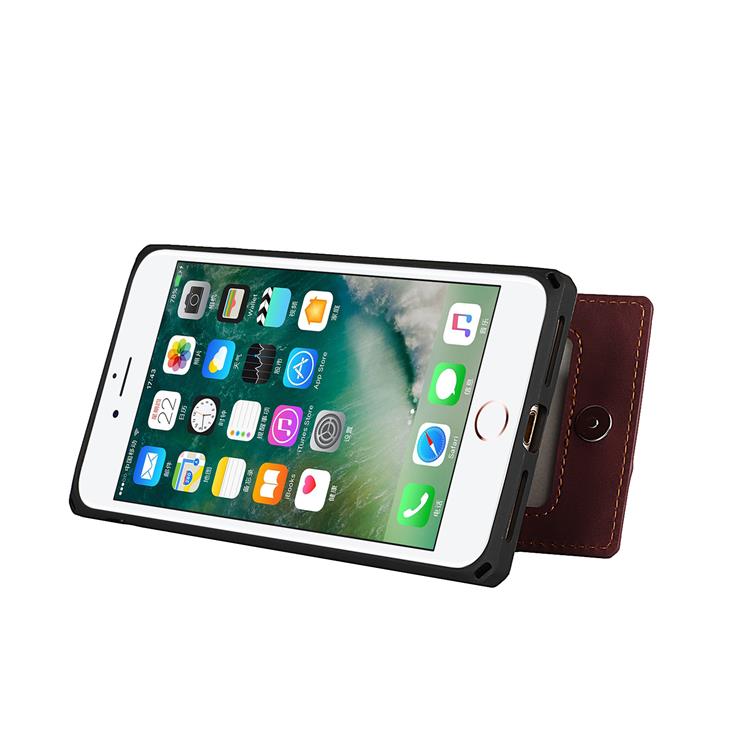 OEM Skal med Kortplatser till iPhone 7/8 Plus - Brun