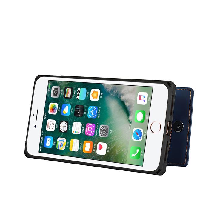 OEM Skal med Kortplatser till iPhone 7/8 Plus - Blå