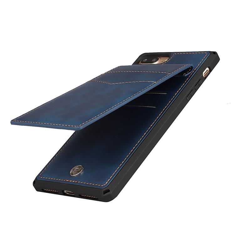 OEM Skal med Kortplatser till iPhone 7/8 Plus - Blå