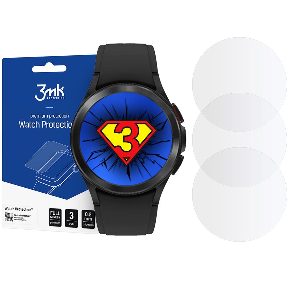 3MK 3MK Galaxy Watch 4 Classic 46 mm Hybrid Okrossbart Glas FlexibleGlass