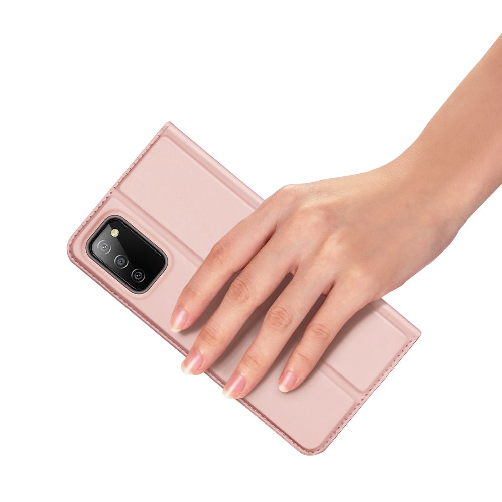 Dux Ducis DUX DUCIS Skin Pro Galaxy A03s Plånboksfodral PU Läder - Rosa