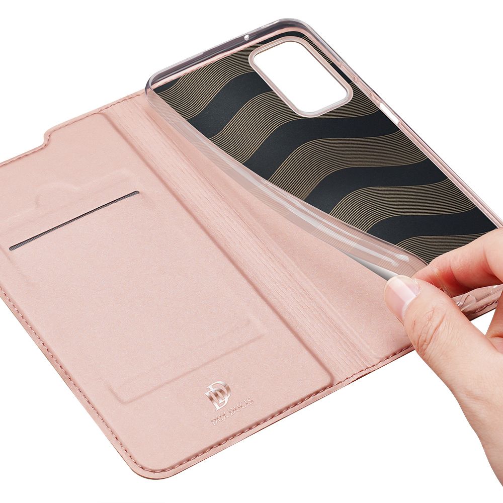 Dux Ducis DUX DUCIS Skin Pro Galaxy A03s Plånboksfodral PU Läder - Rosa
