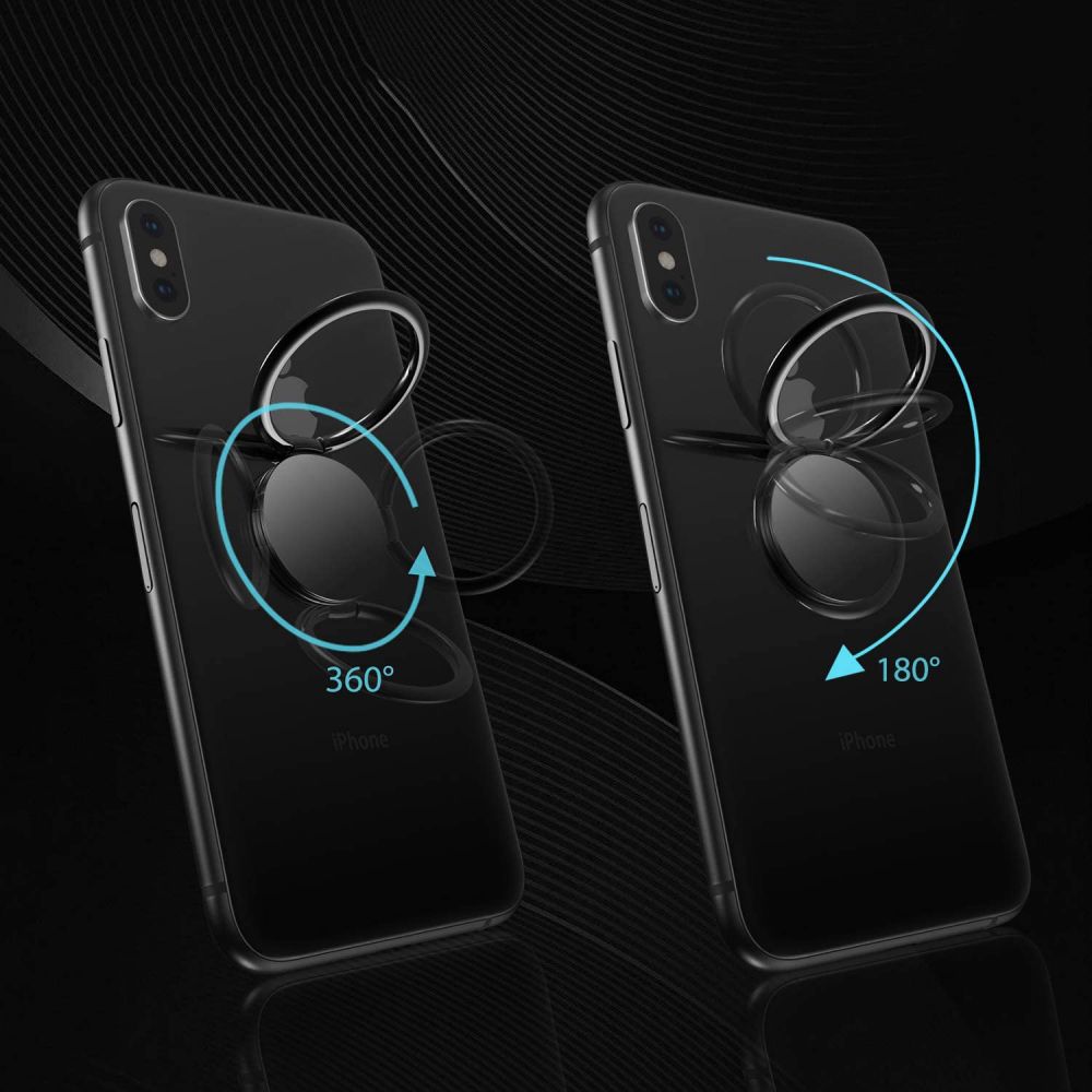 Tech-Protect Tech-Protect Multifunktionell Fingerhållare för Mobil - Svart