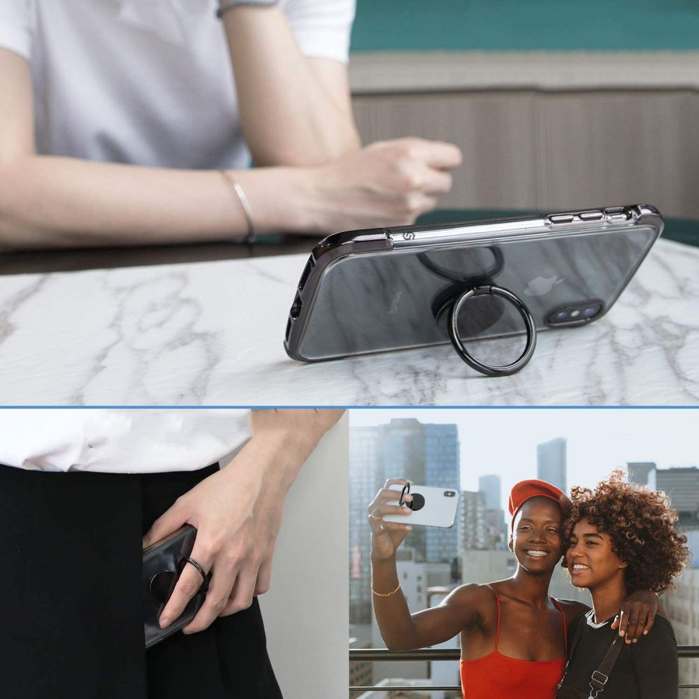 Tech-Protect Tech-Protect Multifunktionell Fingerhållare för Mobil - Svart