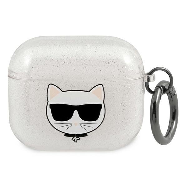 KARL LAGERFELD Karl Lagerfeld Skal AirPods 3 Glitter Choupette - Silver