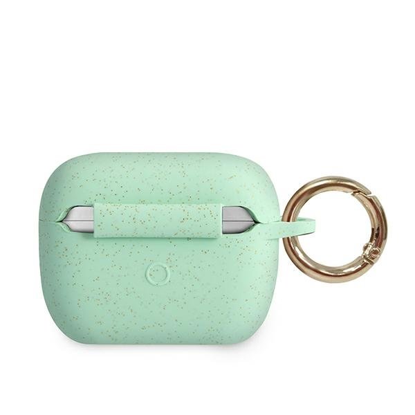 Guess Guess Skal AirPods Pro Silicone Glitter - Grön