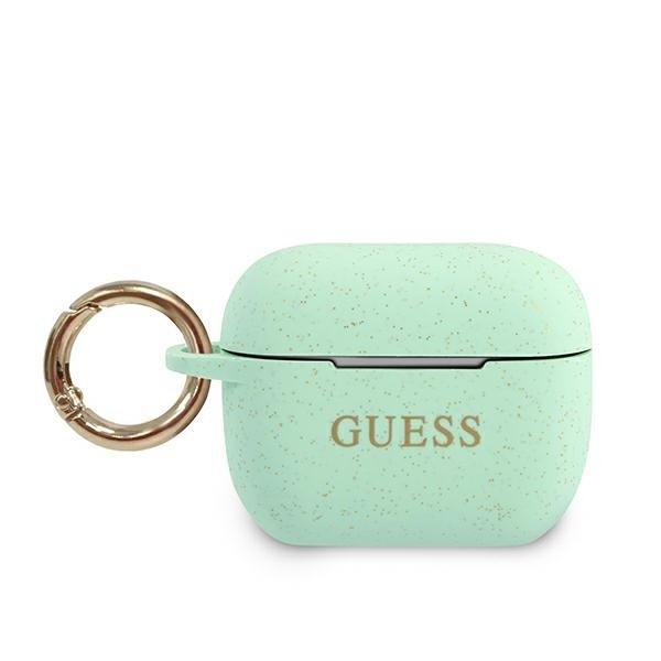 Guess Guess Skal AirPods Pro Silicone Glitter - Grön