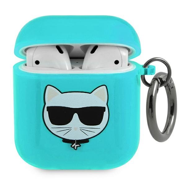 KARL LAGERFELD Karl Lagerfeld Skal AirPods Choupette - Blå
