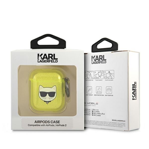 KARL LAGERFELD Karl Lagerfeld Skal AirPods Choupette - Gul