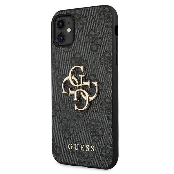 Guess GUESS iPhone 11 Skal Big Metall Logo - Grå