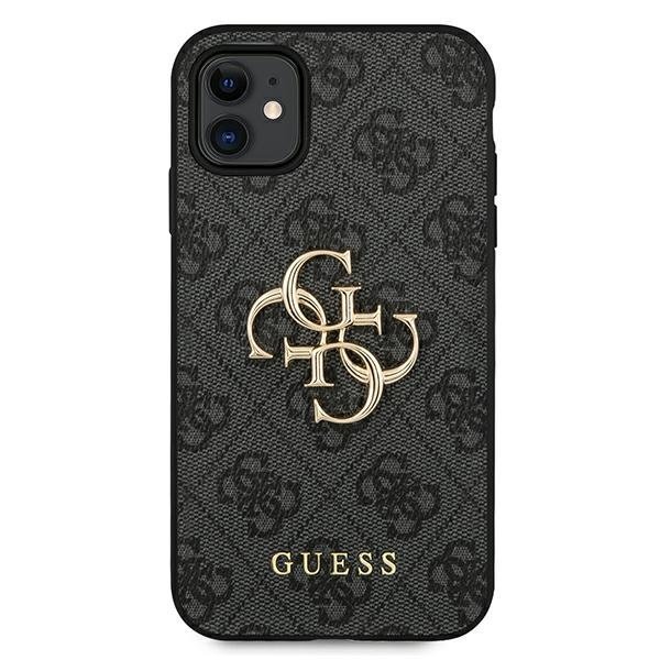 Guess GUESS iPhone 11 Skal Big Metall Logo - Grå