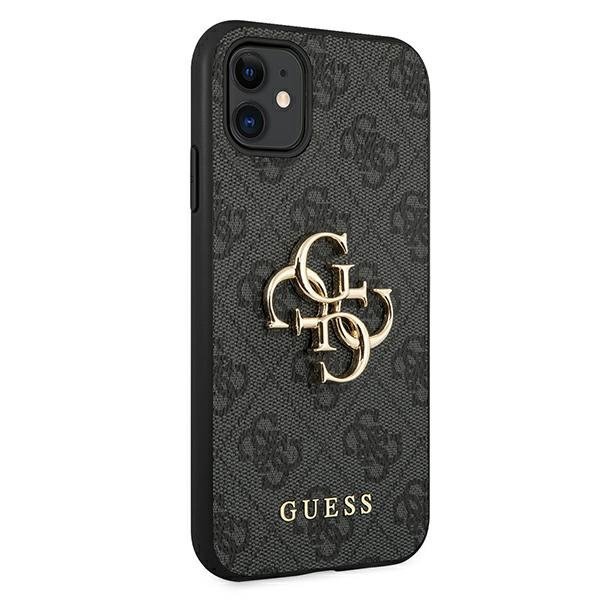 Guess GUESS iPhone 11 Skal Big Metall Logo - Grå